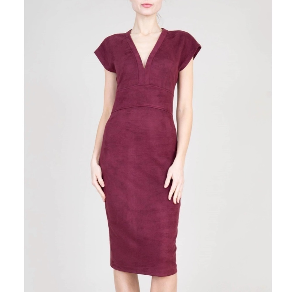 Level 99 Yvonne Dress- Faux Suede Dress